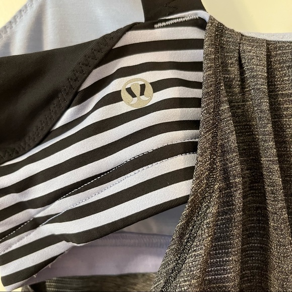 Lululemon Back on Track Tank - Black / Polar Haze - Size 6 - Picture 4 of 6